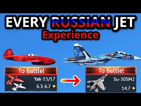 1 KILL IN EVERY RUSSIAN JET EXPERIENCE (lowtier to Toptier 2026)