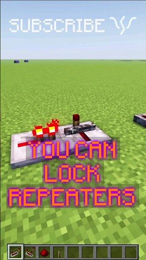 Keep your signals ON or OFF using LOCKING REPEATERS! | Redstone with PsiVolt #minecraft #redstone