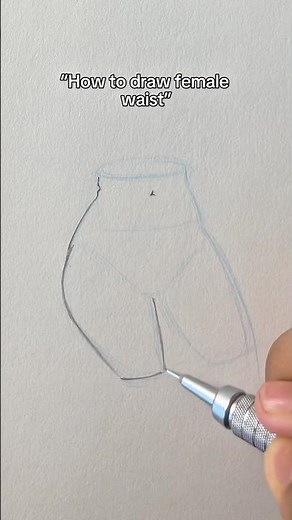 How to draw female waist