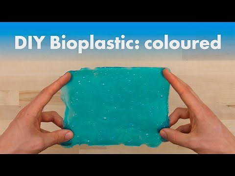 Homemade Bioplastic : colored cassava starch recipe