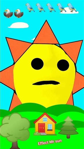 #animation #emoji effect Mr sun 🌞🌅🦅🐦