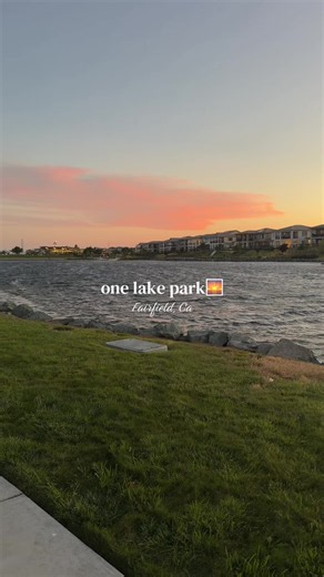 One Lake Park Fairfield evening walk sunset video