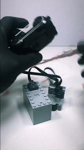 LEGO Train Motor Assembly & Controller Test 🚂⚡ Easy Setup Tutorial #shorts #train #bricks