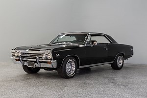 3.3K views · 100 reactions | This ‘138’ code Chevelle was the recipient of an impressive restoration and is a stunner. The Chevelle’s beautiful new coat of Tuxedo Black was professionally applied in 2009. The interior was completely restored to original black vinyl. All the correct details are there, right down to the Muncie ‘hypodermic’ shifter’ and full factory gauge package. | AutoBarn Classic Cars | Facebook