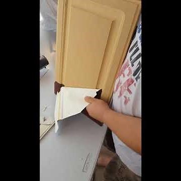 Removing melamine film, painting MDF cabinets