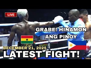 LATEST FIGHT! December 21, 2025 l Dalawang Knockout puncher nag salpokan sa Ghana