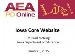 Iowa Core Website
