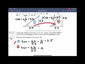 Math 10C Unit 6 Trigonometry L2: Ratios on Calculator and Patterns of Ratios