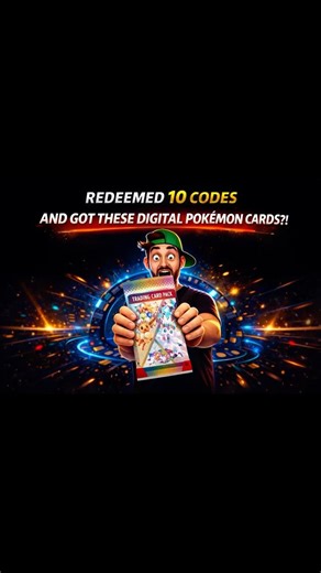 Redeemed 10 codes and got these digital Pokemon cards