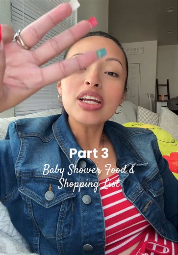 Part 3 is all about the food & drinks! 🥗🧁🍕🥂🧃 Menu grocery list deciding if you’ll DIY, cater, or go potluck for your baby shower ✨ #babyshower #babyshowerfood #babyshowerdrinks #babyshowerplanning #babyshowerparty