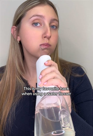 Our favorite water flosser hack 🫧✨ Minty & Clean #waterfloss #waterflossing #oralcare #oralhealth #dentalcare