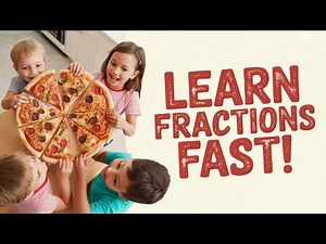 The Fraction Pizza Party | kids math, fractions for kids, educational story
