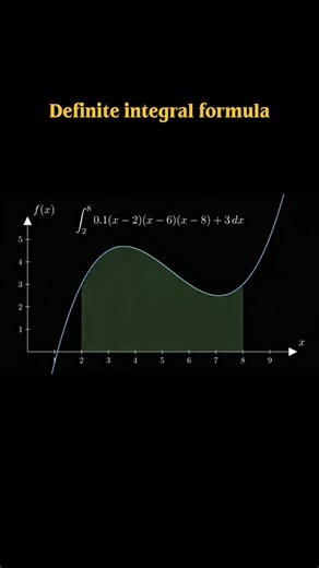 Definite integral formula. #shorts #shortsfeed #viral