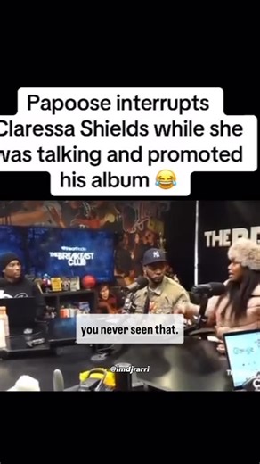 DJ RARRI on Instagram: "@imdjrarri Social media is buzzing after an awkward moment during a recent interview on The Breakfast Club, where Papoose appeared to interrupt Claressa Shields to pivot the conversation toward his own career. While the “GWOAT” was in the middle of addressing the complexities of her relationship with the rapper and his ongoing divorce from Remy Ma, Papoose cut in to steer the narrative back to his professional moves and his role as a music executive. #papoose #clarissashi