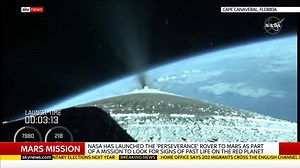 NASA has launched the 'Perseverance' rover to Mars as part of a mission to look for signs of past life. Head of Space Exploration at the UK Space Agency, Sue Horne, talks to Dermot Murnaghan about the mission and the role the UK will play in it. Read more: https://trib.al/bt6b3HE | Sky News