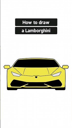 How to Draw a Lamborghini Car Easy | Step by Step Car Drawing