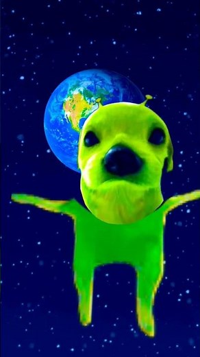 GoG The Green Alien Dog Sing Just The two of us