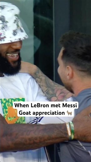 That time LeBron watched Messi in Miami 🐐