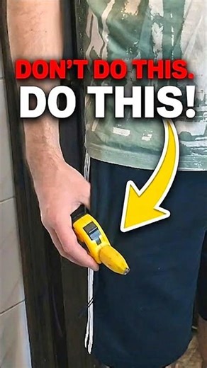 Tape Measure Straight Line Hack #DIY #shorts #construction