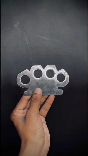 Making Knuckle Duster Punch | self defence weapon #survival #fighter #diy #creative #art #shortvideo