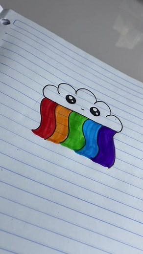 Cómo Dibujar un Arcoíris Paso a Paso