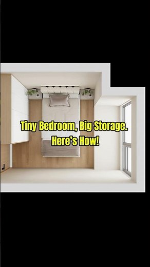 Tiny Bedroom, Big Storage. Here’s How!