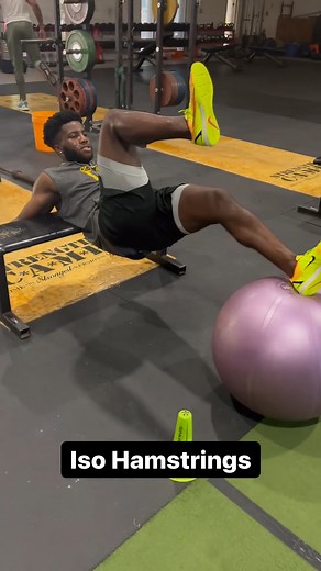 13K views · 238 reactions | Iso Hamstring holds for strength and injury prevention. - When working isometrically through the hamstrings it’s important to challenge the muscle at length. - Here the guys are adding this corrective in their lower strength day. - #OTANation #overtimeathletes #hamstrings #hamstringworkout #hamstringprehab #prehab #prehabilitation #prehabexercises #hamstringexercise | Overtime Athletes | Facebook