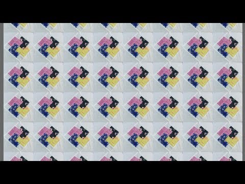 Card tricked patchwork block for chrismas easy to make beautiful