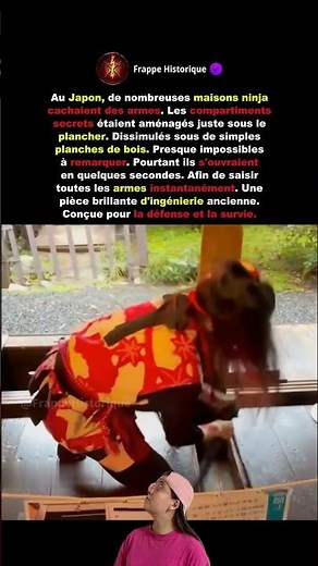Les armes cachées sous les planchers des ninjas japonais 🥷🗡️