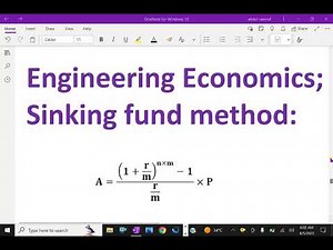 Engineering economics : - ( Sinking fund ) - 11. #engineeringeconomics #sinkingfund #depriciation