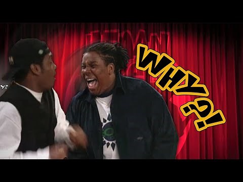 Kenan & Kel, but it's every single time the word 'why' or the letter Y is present in the dialogue.