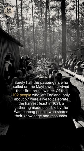 126K views · 3.3K reactions | Fewer than half of the Mayflower passengers survived to see the first Thanksgiving. | The History Page | Facebook