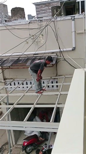 Canopy frame without poles.