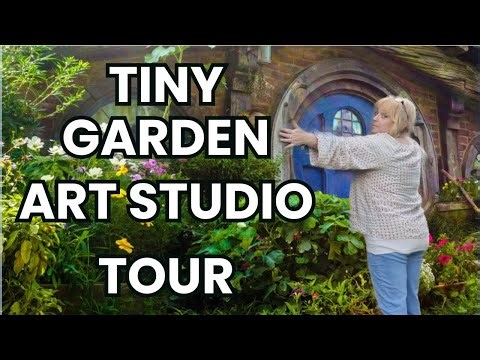 My Tiny Garden Art Studio Tour 🌺🎨🖌️