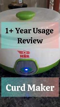1+ Year Usage Review of HSR Curd Making Machine/Yoghurt Maker #curdmaker #curd