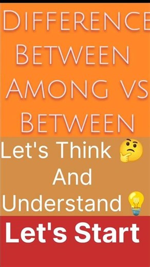 👉Between vs Among | Easy English Grammar #shorts #english #englishgrammar #ytshorts #viral