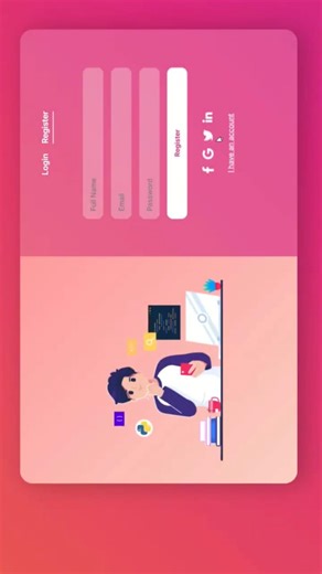 Stylish Login Page Design 🎨 | HTML CSS UI #shorts