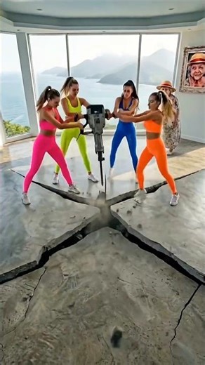 Four Girls Making a Swimming Pool in Bedroom #shorts #shortvideo