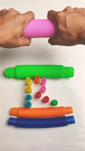 Relaxing Voicing Crunchy of POP Tube | diy #asmr #satisfying #poptubesound #diy #creative #shorts