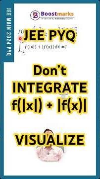 JEE 2024 PYQ- Graph Transformation Trick in Integral #jeemains #jeeadvanced
