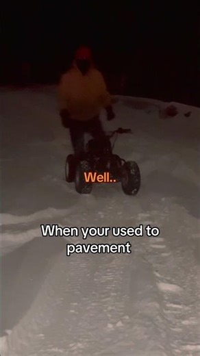 Traction? Never Heard of It — Snow Riding Went Wrong!