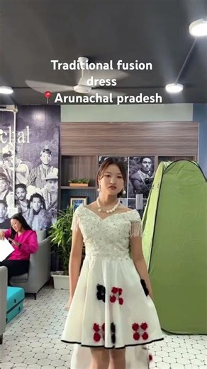 Traditional fusion dress👗 #modeling#model #beautypageant #traditionalwear#newvideo #modelwalk#like