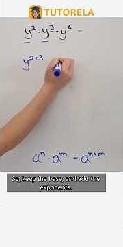 Simplifying y^2 · y^3 · y^6: Mastering Exponent Rules #Math #ExponentsRules #MultiplicationOfPowers