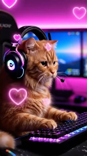 🐱💻 Cute Cat Typing Like a Pro Programmer!AI cat video,AI cat story