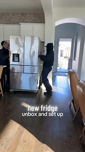 Unboxing a New Sleek Fridge for My New House