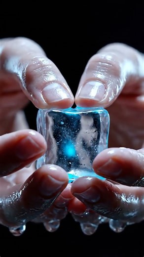 Frozen Ice Burst ASMR ❄️💦 | Satisfying Cold Splash & Smoke #Shorts