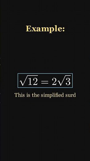 How To Simplify Surds | A Level Maths Edexcel #maths