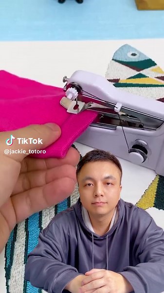 Mini portable sewing machine #fyp #tiktokshop #foryou #sewingmachine
