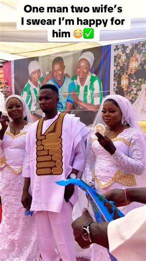 Two wives one husband 💍🇬🇭❤️Ghanaian Muslims are enjoying 🕌