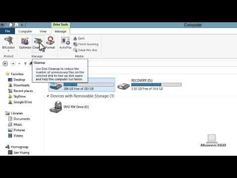 Windows 8 Tutorial - How To Cleanup/Have MORE Space On Your Computer Hard Drive[EASY&NO DOWNLOAD]